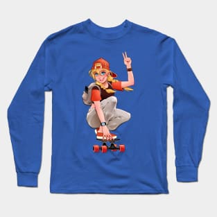 Skater Girl Long Sleeve T-Shirt